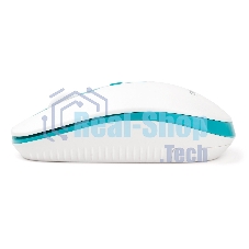Мышь беспроводная Гарнизон GMW-460-2 белый/бирюзовый, 1600 dpi, радиоканал, USB, кнопки - 4