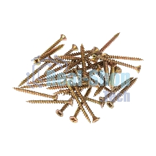 Саморез универсальный Kranz 3.5х35, желтый цинк, пакет (25шт.)