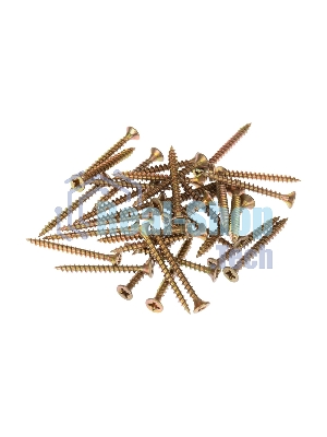 Саморез универсальный Kranz 3.5х35, желтый цинк, пакет (25шт.)