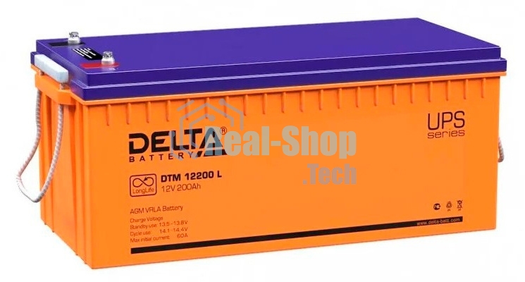 Батарея Delta DTM 12200 L (200 А\ч, 12В) свинцово- кислотный аккумулятор