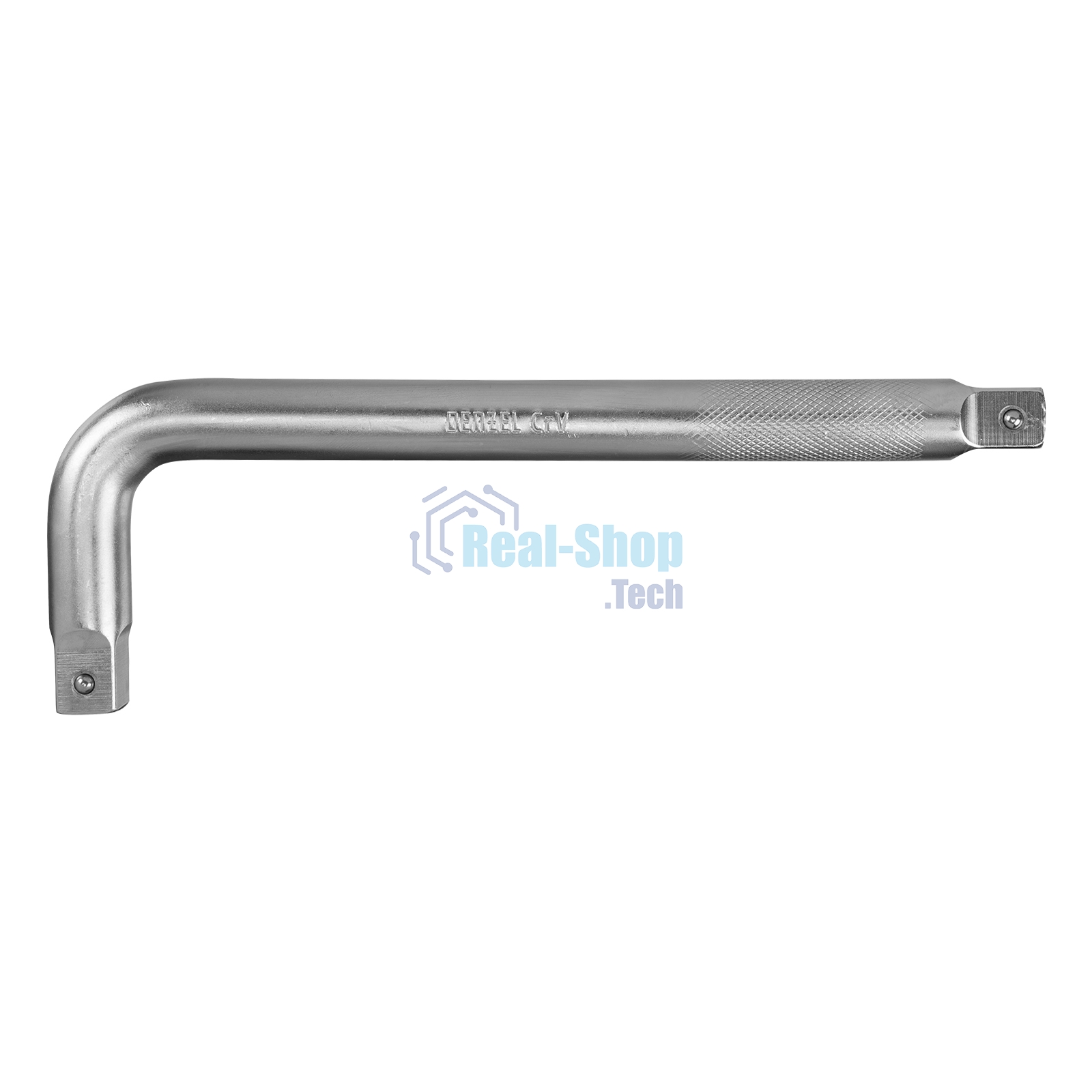 Вороток Г-образный Denzel 300x100 мм, квадрат 3/4