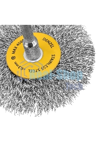 Набор щеток для дрели Denzel 5 Плоских 25-38-50-63-75 мм, шпилька, нерж. вит. проволока