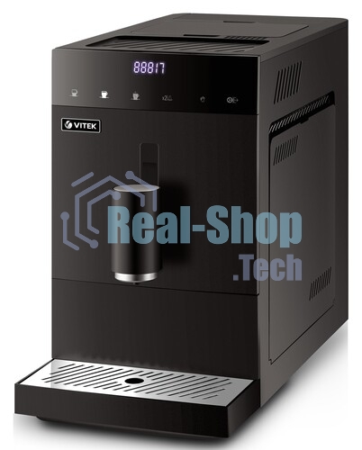 Кофемашина автоматическая Vitek Metropolis VT-8700 черный, зерновой кофе, 1.2 л, 1350 Вт, 20 Бар
