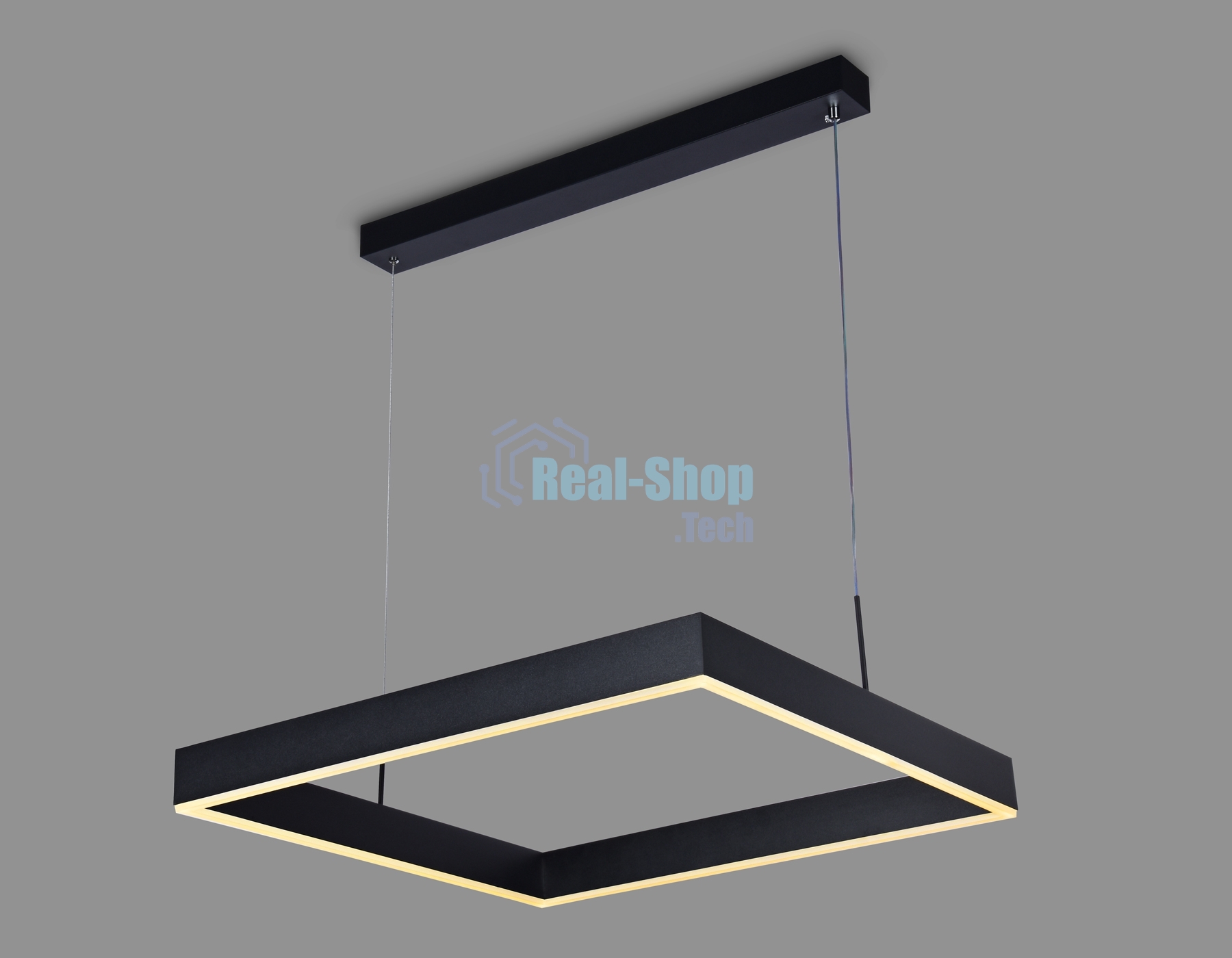 Светильник Ambrella light FA6626 BK черный 65W 600*600*720 (ПДУ РАДИО 2.4G)