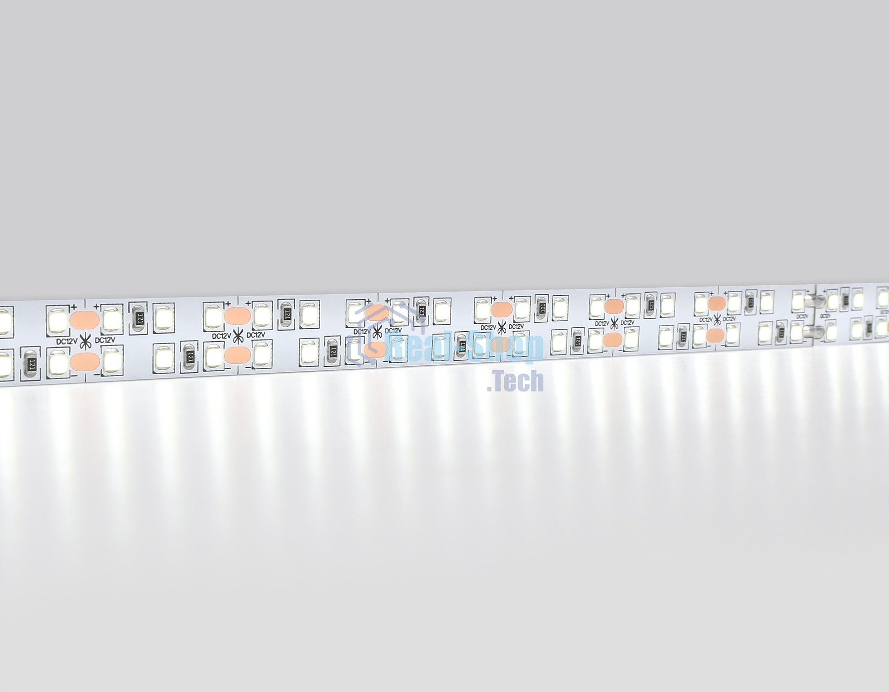Светодиодная лента Ambrella light GS1703 2835 240Led/ 24W m/ 12V IP20 6500K/ 5000*10*1.2mm (2 конт.)
