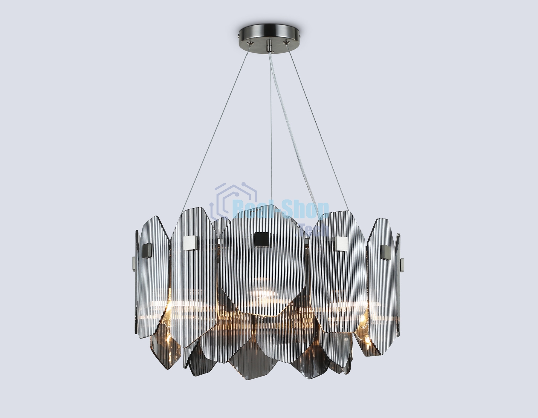 Светильник Ambrella light LH31201/6 SN/SM сатин никель/дымчатый E14*6 max 40W D510*270