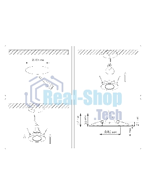Встраиваемый точечный светильник Ambrella light TN102816 BK черный GU5.3 D80*28