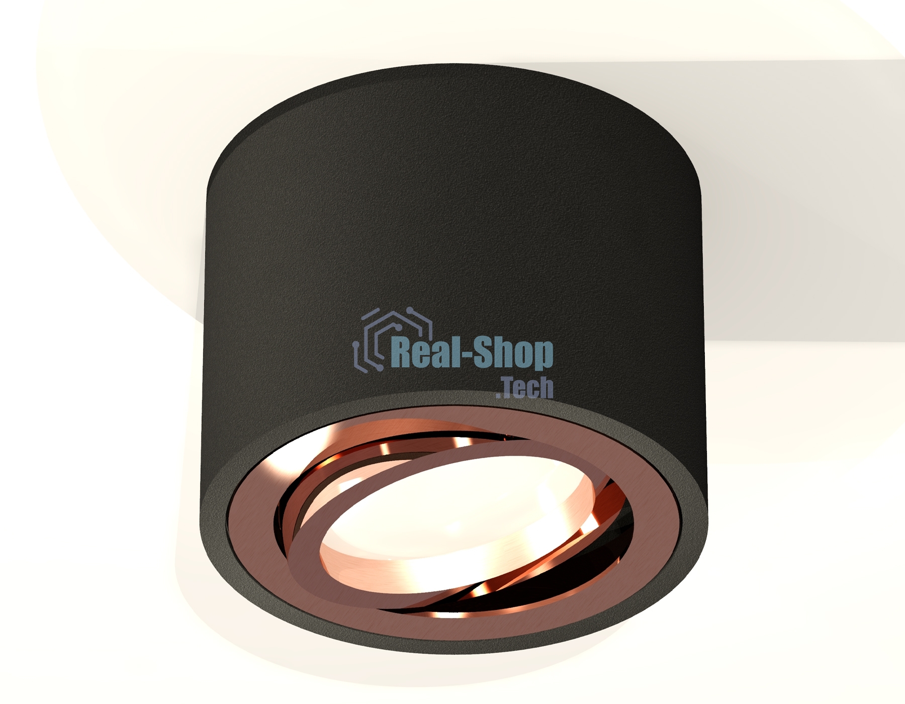 Светильник Ambrella Light XS7511005 SBK/PPG черный песок/золото розовое полированное MR16 GU5.3 (C7511, N7005)