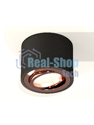 Светильник Ambrella Light XS7511005 SBK/PPG черный песок/золото розовое полированное MR16 GU5.3 (C7511, N7005)