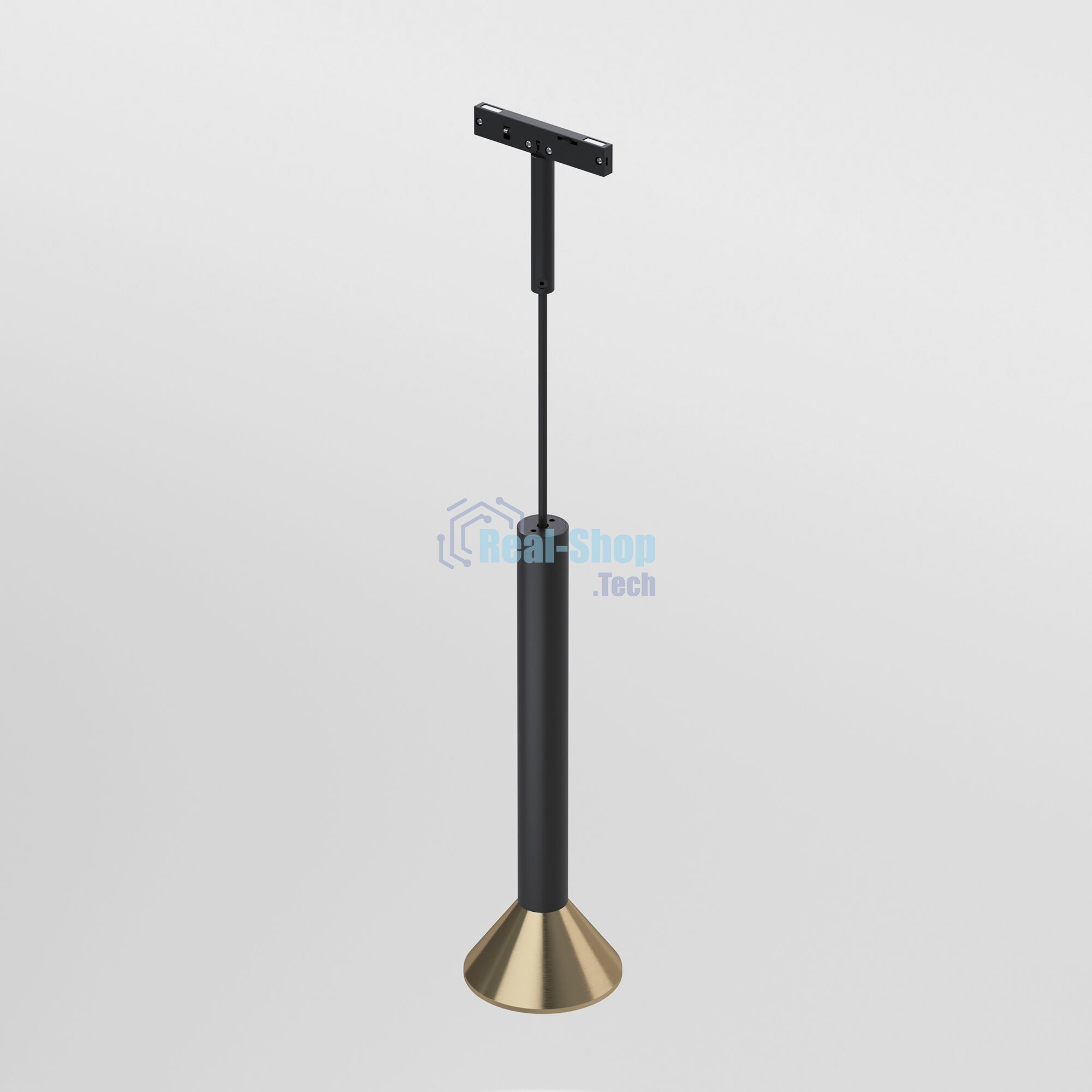 Трековый светильник Mini Magnetic 3W 3000K (черный/латунь) 85164/01