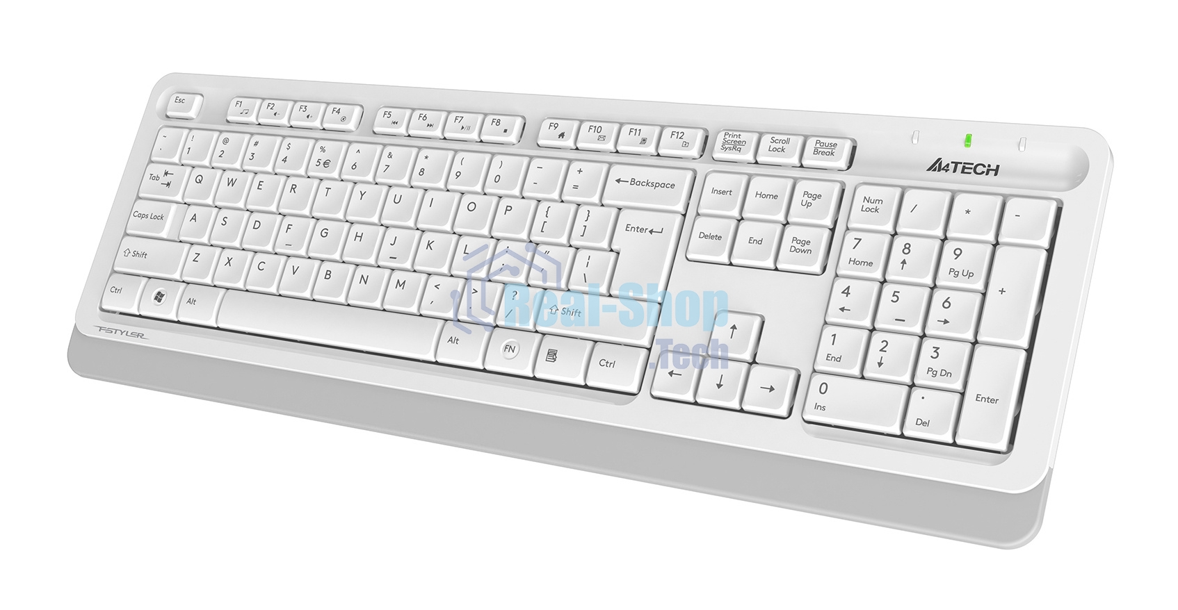 Комплект клавиатура+мышь A4Tech FStyler FG1010S беспроводной, USB, 2000 DPI, белый/серый