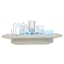 Розетка 2-местная IEK SKANDY SK-R07B (SK-R24-16-K10-F) с заземлением, с защитными шторками 16А в сборе, бежевый