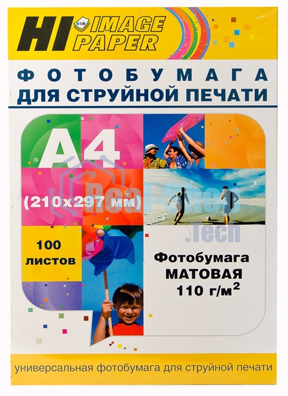 Бумага Hi-Black A2123/MC110-A4-100 матовая односторонняя (Hi-image paper) A4, 110 г/м, 100 л.