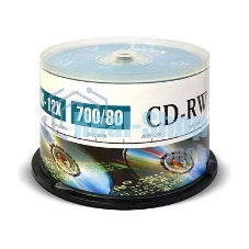 Диск CD-RW Mirex 700 Mb, 12х, Cake Box (50), (50/300)