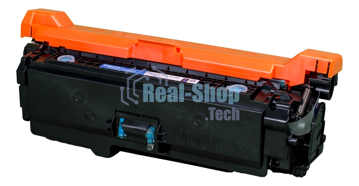 Картридж Sakura CE401A для HP Enterprise 500 Color M551n/525f/525dn/570/575f, синий, 6000 к.