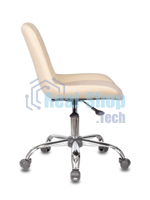 Кресло Бюрократ CH-350SL/IVORY светло-бежевый, экокожа, 120 кг, механизм качания