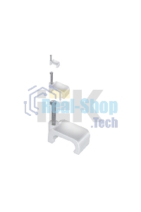 Скоба креп. прям. 8мм с гвозд. (уп.100шт) ИЭК USK21-08-100