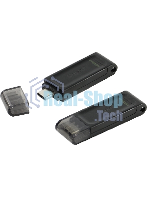 Флешка USB Kingston DataTraveler DT70 (DT70/128Gb), 128Gb, USB Type-C 3.2, R/W 70/45, черный