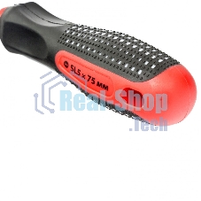 Отвертка Matrix Fusion, SL5,0 х 75 мм, CrV, 3-х компонентная рукоятка 