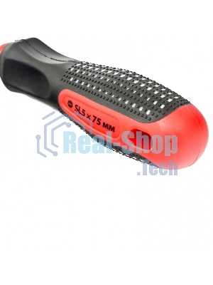 Отвертка Matrix Fusion, SL5,0 х 75 мм, CrV, 3-х компонентная рукоятка 