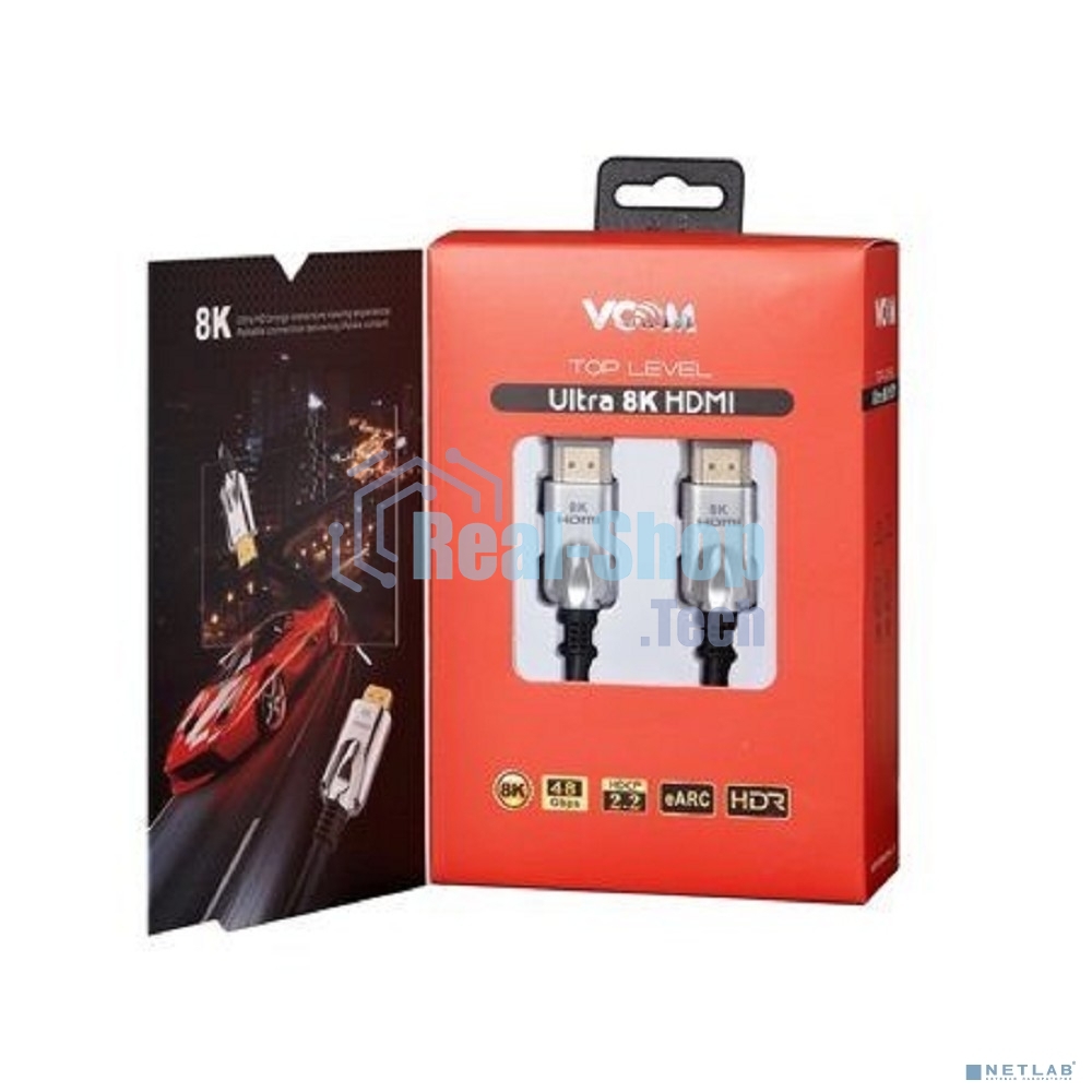 Кабель HDMI 19M/M,ver. 2.1, 8K@60 Hz 1.5m VCOM CG862-1.5M VCOM/TELECOM