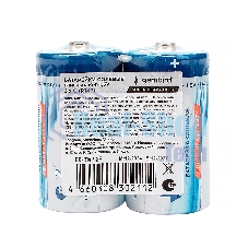 Батарейки солевые Gembird Gb-R14P-2F, тип С(R14P), 2шт, пленка