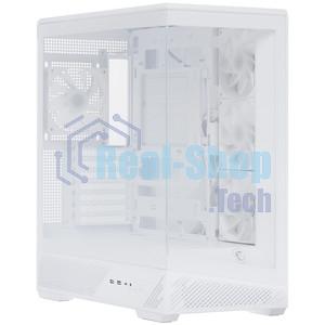 Компьютерный корпус MSI MAG PANO 130R PZ White 2xUSB 3.2 Gen 1, 1xUSB 3.2 Gen2 Type-C, 3x120мм ARGB Reverse Blade Fan, 1x120мм ARGB Fan, 1 to 3 Fan PWM Splitter, Tempered Glass Window