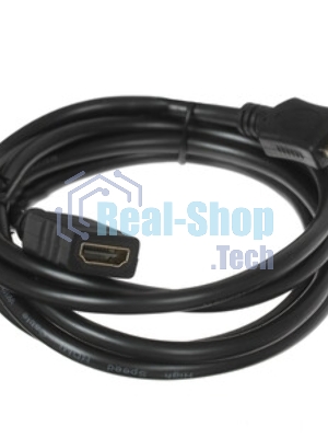 Кабель-удлинитель HDMI Cablexpert CC-HDMI4X-6, 19M/19F, v2.0, позол.разъемы, экран, 1.8м, черный, пакет