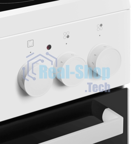 Плита электрическая Maunfeld MEC55CW07 белый, конфорок 4 шт, духовка 60 л, 50 см x 85 см x 60 см