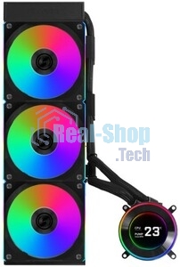 Система жидкостного охлаждения Lian-Li HydroShift II LCD-C 360CL ARGB Soc-AM5/AM4/1700/1851 черный 4-pin 31dB Al+Cu LCD Ret (G89.GHS2LCD36RB.R0)