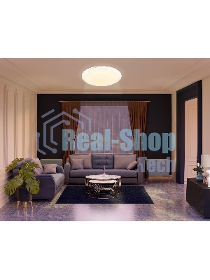Светодиодный светильник RGB Ambrella light FZ770 WH белый IP20 42W 3000-6500K+RGB 450*55 (ПДУ ИК)