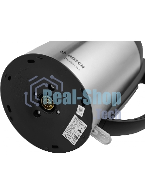 Чайник электрический Bosch TWK3P420 черный, 1.7 л, 2400 Вт, скрытый нагревательный элемент