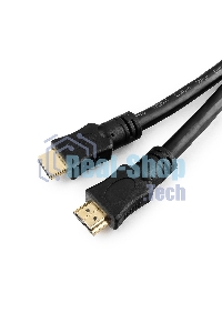 Кабель Cablexpert HDMI CC-HDMI4-15M, 19M/19M, v2.0, медь, позол.разъемы, экран, 15м, черный, пакет