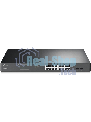 Коммутатор 16-port Gigabit PoE Easy Smart switch, 802.3af on ports 1-16, PoE budget 192 watts, desktop and rack-mountable