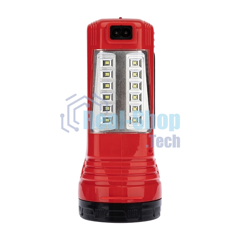 Прожектор поисковый с головным и боковым светом, с солнечной батареей, индикатор зарядки, выносное зарядное устройство и наплечный ремень в комплекте