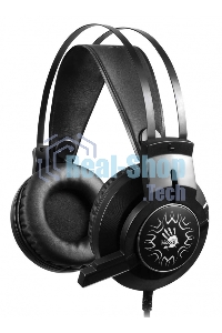 Гарнитура проводная с микрофоном A4 Bloody J437 черный 1.8м мониторные USB оголовье (J437)