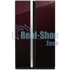 Холодильник Sharp SJ-GX98PRD темно-бордовый трехкамерный Side by Side 394/211 л морозилка снизу