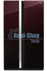 Холодильник Sharp SJ-GX98PRD темно-бордовый трехкамерный Side by Side 394/211 л морозилка снизу