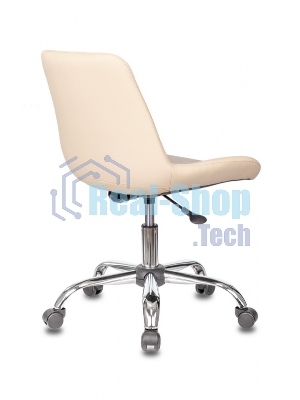 Кресло Бюрократ CH-350SL/IVORY светло-бежевый, экокожа, 120 кг, механизм качания