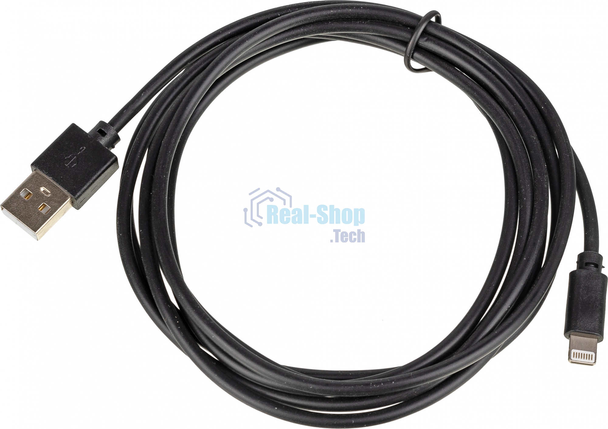 Кабель USB (m)-Lightning (m) 2м черный
