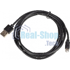 Кабель USB (m)-Lightning (m) 2м черный