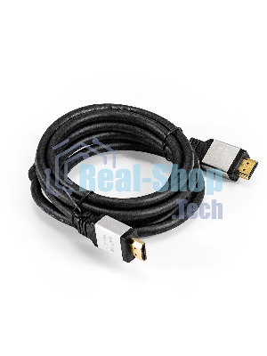 Кабель HDMI ExeGate EX-CC-HDMI8K-2.0F (19M/19M, v2.1, 2м, 8K UHD, Ethernet, ферритовые кольца, позолоченные контакты)
