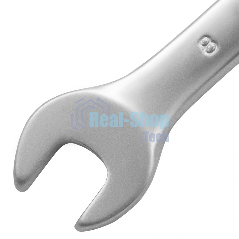 Ключ комбинированный Matrix, 8 мм, CrV, матовый хром