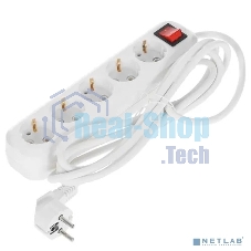 Сетевой фильтр 5bites SP5W-330 5S, 3x1.5мм2, 16A, ABS, 3M, белый