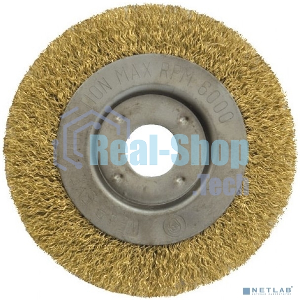 Кордщетка FIT 39065колесо желтая 125мм