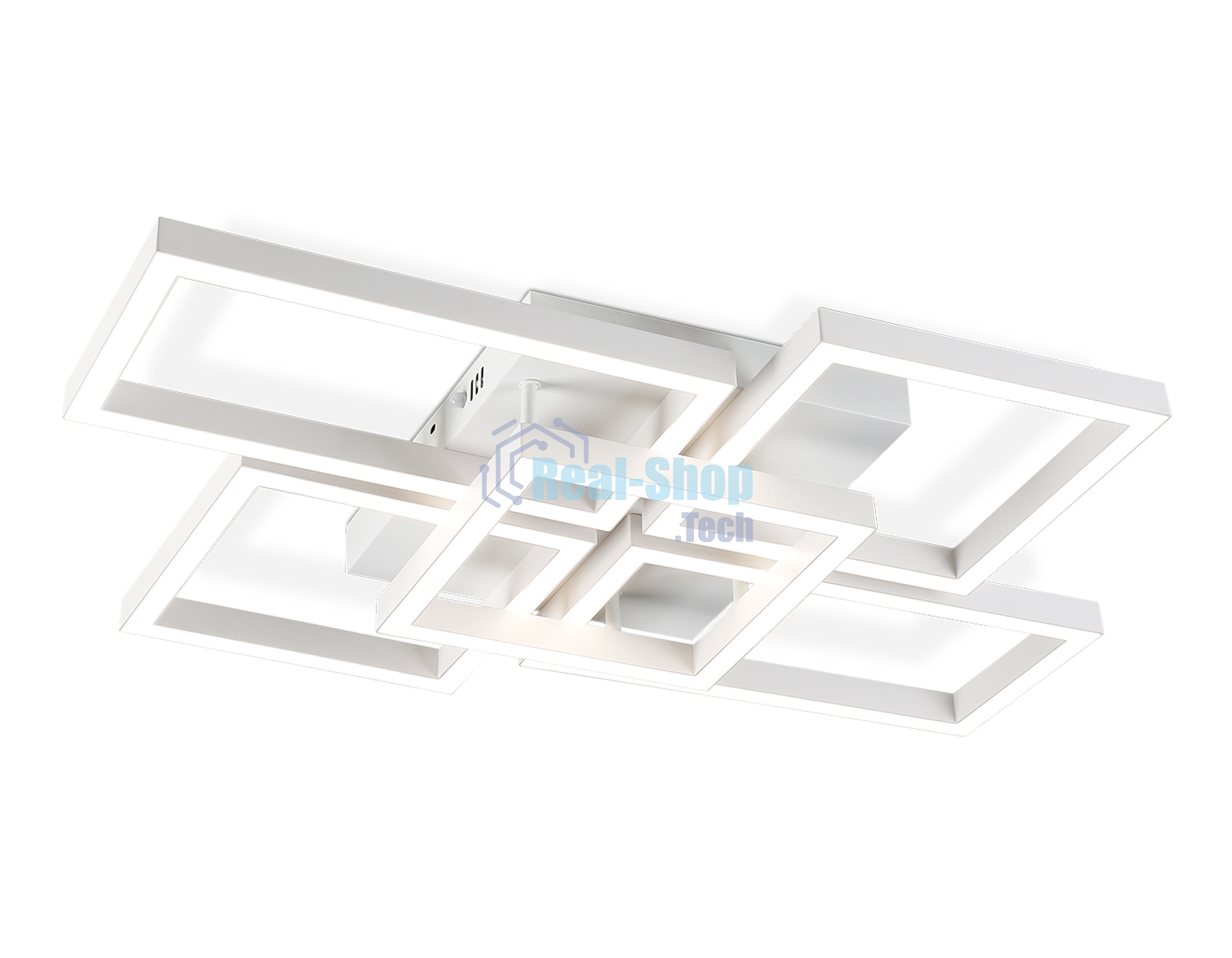 Потолочный светодиодный светильник Ambrella light FA1011/4+1 WH белый 90W 3000K-6400K 710*490*95 (ПДУ ИК)