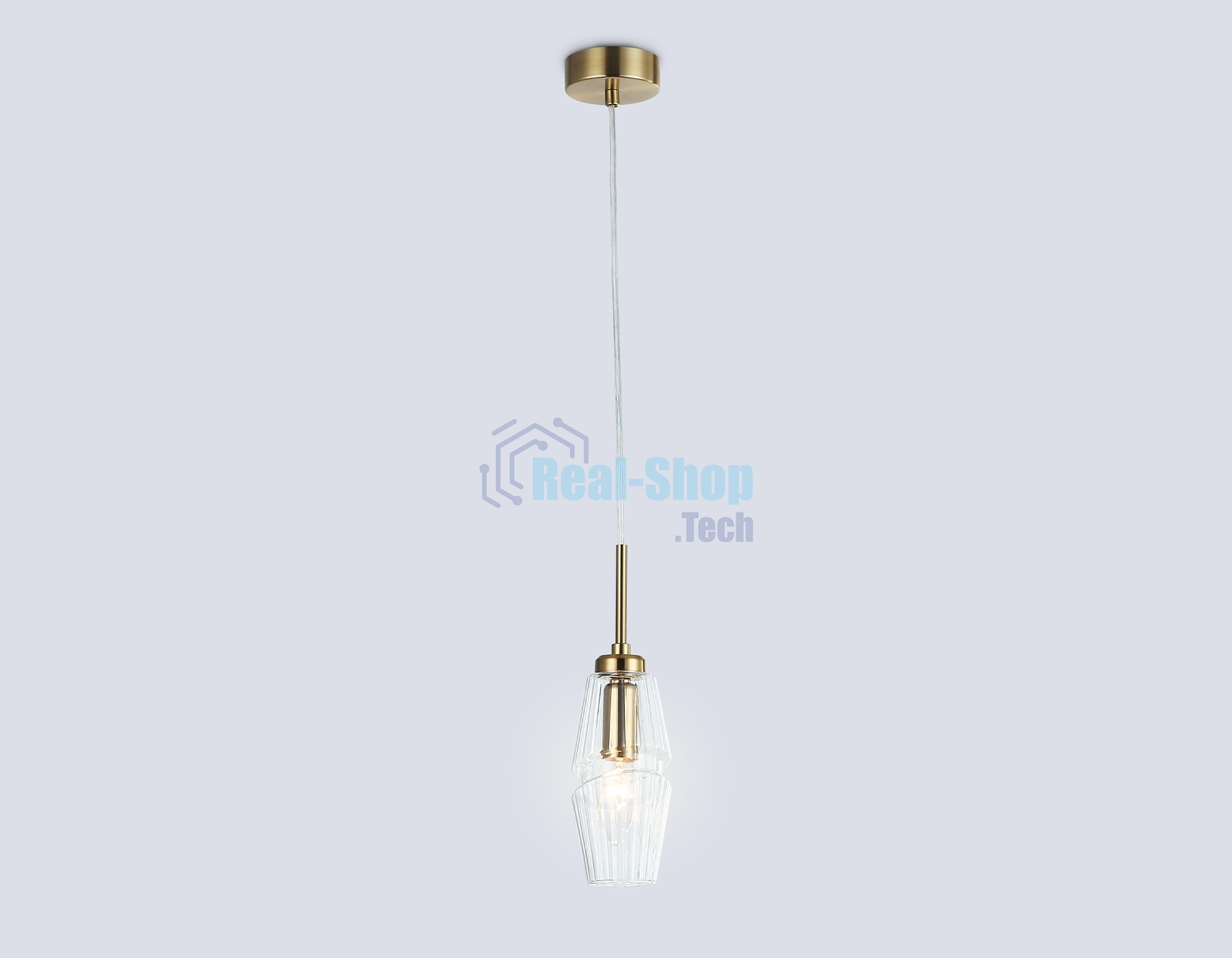Светильник Ambrella light LH55208 BS/CL латунь/прозрачный E14 max 40W D80*270