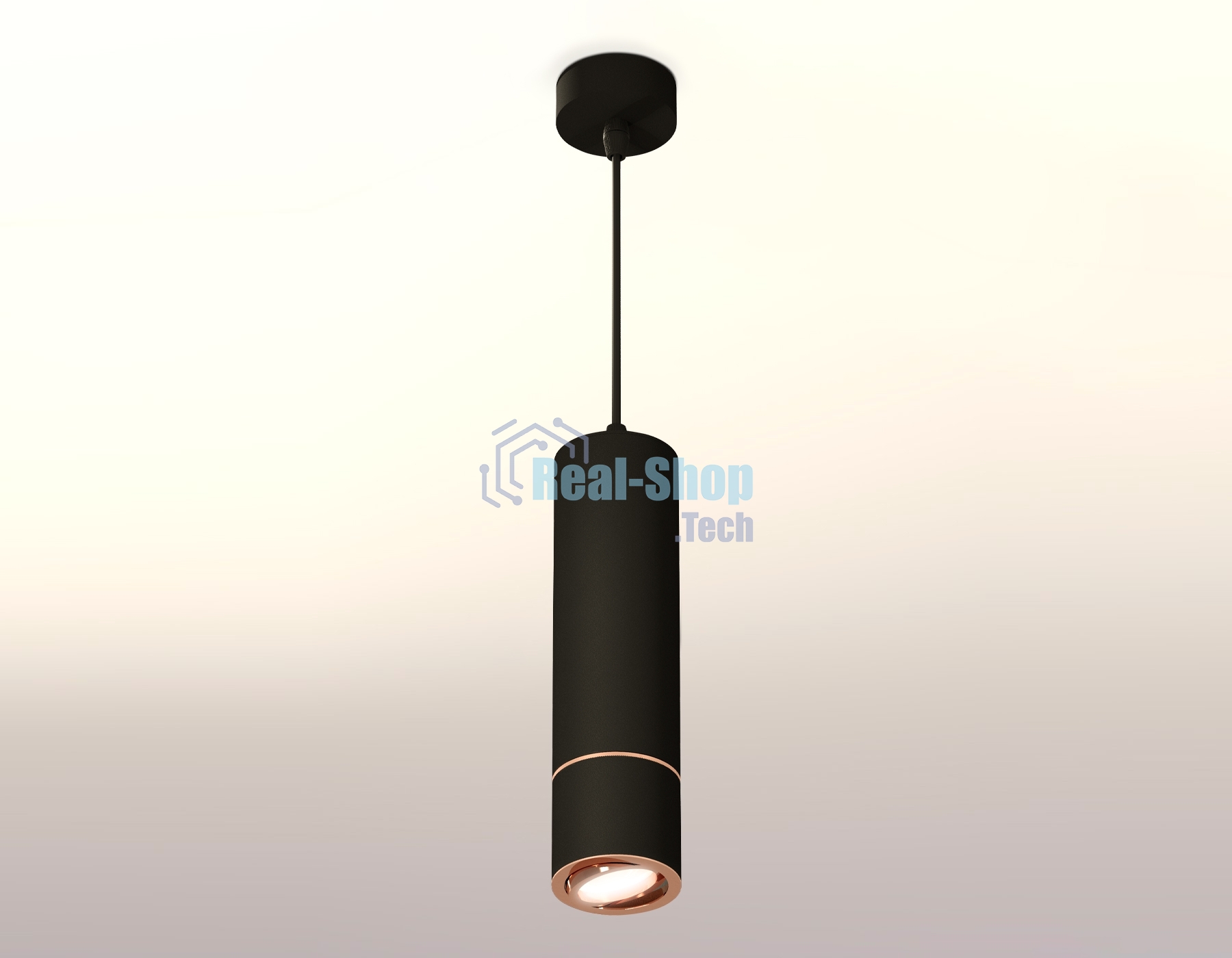 Светильник Ambrella Light XP7402055 SBK/PPG черный песок/золото розовое полированное MR16 GU5.3