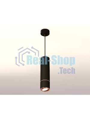 Светильник Ambrella Light XP7402055 SBK/PPG черный песок/золото розовое полированное MR16 GU5.3