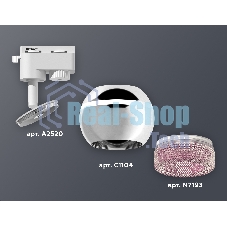 Светильник Ambrella light XT1104003 PSL/PI серебро полированное/розовый GU5.3 LED 3W 4200K (A2520, C1104, N7193)